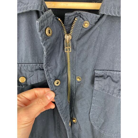 Lily Aldridge for Velvet by Graham & Spencer S Blue Military Utility Jacket - Picture 12 of 12